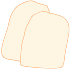 Milk flavored sliced ​​bread