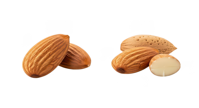 Almonds Shelled Whole Closeup