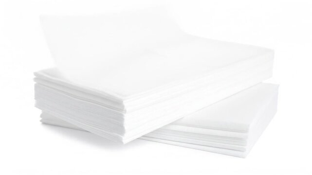 Stack of white paper towels (1)