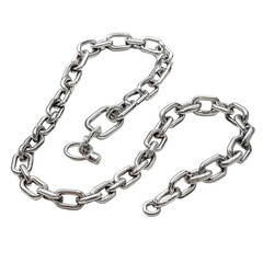 Obraz premium Metal chain with links and hooks