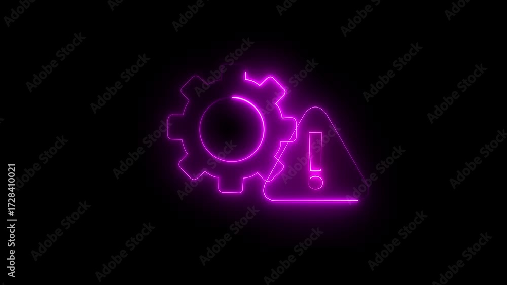 Poster alert message smart-phone notification. 4k video motion graphic animation . social development glyph