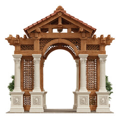 Naklejka premium Ornate Architectural Archway Structure