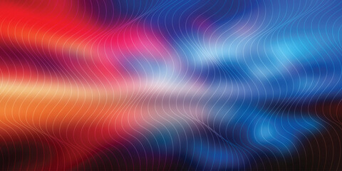 Abstract background with red and blue color gradient