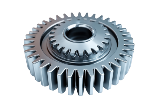 Close-up of a metallic gear (9)