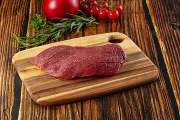 Raw classic beef steak for grill