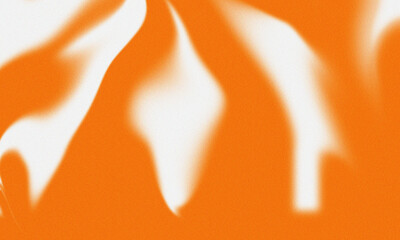 A digital abstract illustration with blurred flame-like shapes in white and orange tones suggestive of fire