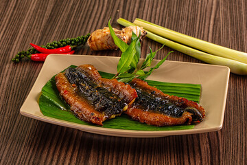 Gourmet Grilled fresh eel fish