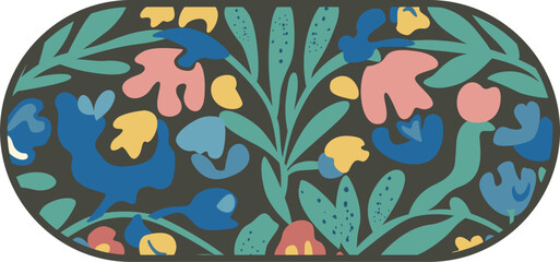 Vector abstract medieval pattern. Elegant lines of royal ornamentation on a dark background.