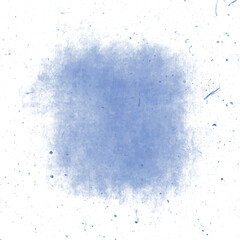 Soft textured square shape abstract light blue paint splatter effect grunge digital art element