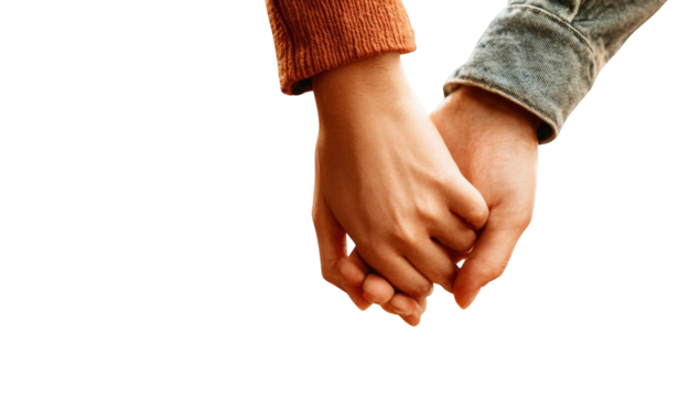 Close-up of two hands clasped together (2) - Powered by Adobe