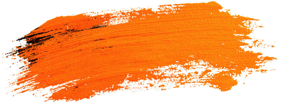 Orange Artistic Stroke