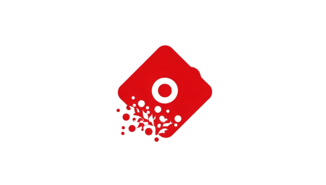 Red square icon with shattered bits