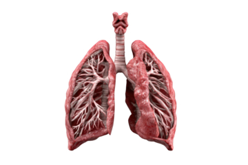 3D model of human lungs, anatomical