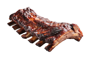 Deliciously browned pork ribs