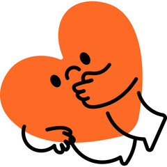 Cute Hearts Mascot Characters