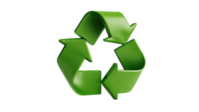 Green recycling symbol