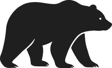 silhouette of a bear