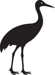 heron silhouette vector