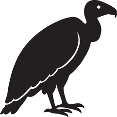 vector illustration of a cartoon vulture
