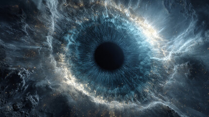 Gigantic Cosmic Eye Resembling a Black Hole