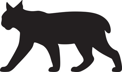 black silhouette of a tiger