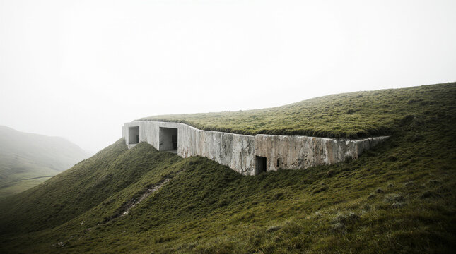 earth-sheltered home