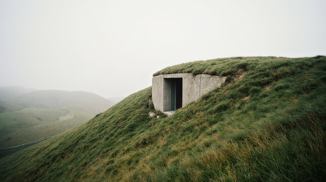 earth-sheltered home