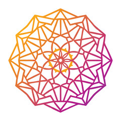 Geometric mandala illustration: An intricately designed mandala, showcasing a blend of geometric precision and artistic expression, is a visual meditation.