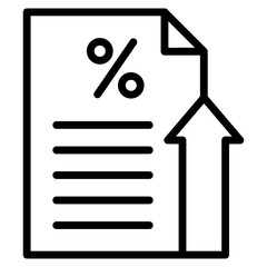 Tax Increase  Icon Element For Design