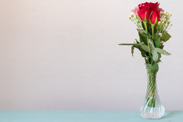 美しい薔薇の花束	