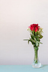 美しい薔薇の花束	