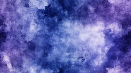 Watercolor Abstract Painting: A mesmerizing abstract watercolor painting, blending indigo and purple hues to create a dynamic display of color.