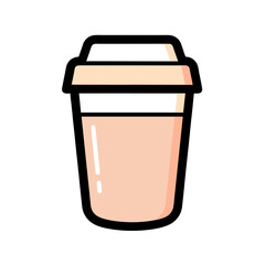 Hand Drawn Coffee Chalk Vector Illustrations – Minimalist Line Art Cafe Icons and Beverage Set