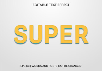 Super Text Effect, Bold 3D Typography for Promotion, Ads & Creative Design