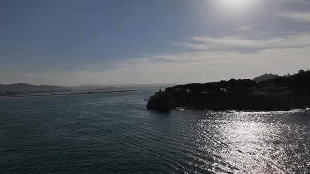 Faro de la Cerda en la Magdalena, Santander, Cantabria