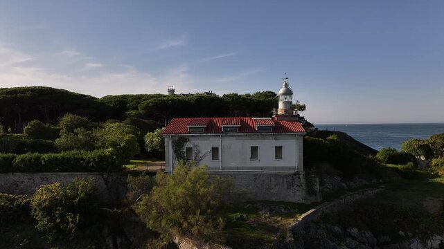 Faro de la Cerda en la Magdalena, Santander, Cantabria