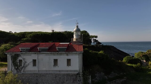 Faro de la Cerda en la Magdalena, Santander, Cantabria