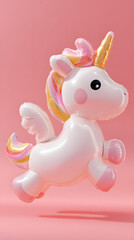 unicorn shaped inflatable toy
