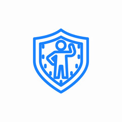personal safety icon sign vector
