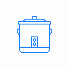 rice cooker icon sign vector