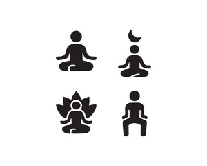 Meditation icon vector design illustration.
