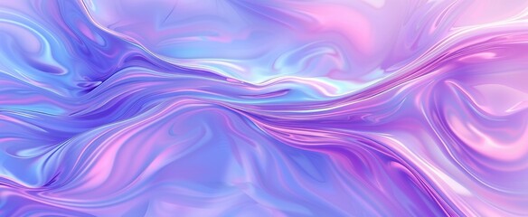 Dreamy Purple and Blue Fluid Waves. It's a mesmerizing blend of purple and blue fluid - like patterns. Perfect for digital art, background designs, or futuristic project visuals.