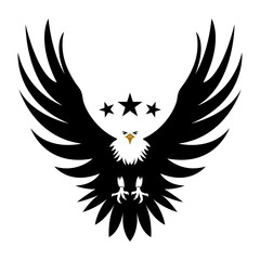 Eagle Silhouette Vektor and Illustration 