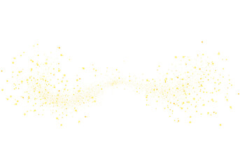 PNG Gold Sparkle Trail With Glowing Particles And Dreamy Light Flow