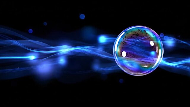 Abstract soap bubble