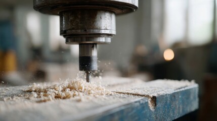 Intricate woodworking whispers, sawdust dances in artisan's domain, celebrating International Craftsmanship Day, tactile precision, wood's sacred festival