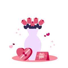 rose in a pot free vector art