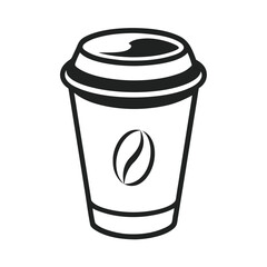 Coffee To-Go Cup Icon – Takeaway Beverage Illustration