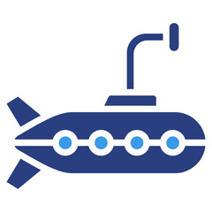 Submarine  Icon Element For Design