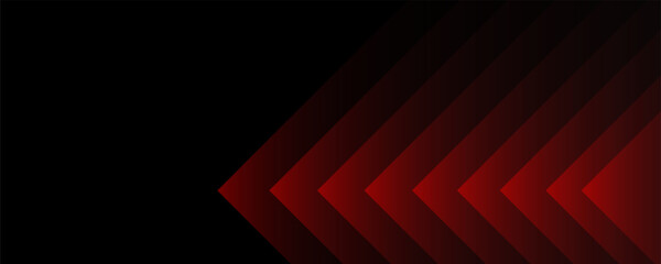Obraz premium Abstract glowing diagonal arrow lines on red background. Shiny red gradient stripes lines. Modern graphic. Futuristic concept. Horizontal banner template. Vector eps10